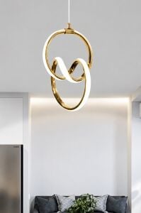 Nord Light Zen Sarkıt Led Avize Gold NL-1055