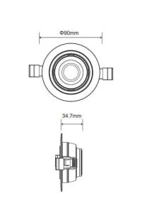 Jupiter 7W Hareketli Led Spot 6500K Beyaz Işık LS559 B