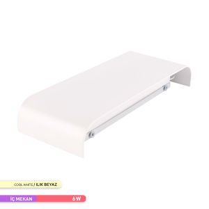 ACK 6W 4000K 9 cm X 23 cm LED Duvar Armatürü Beyaz AH07-03210