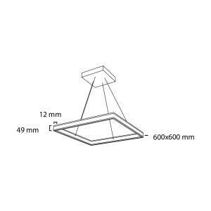 Goya 52w Sıva Üstü ve Sarkıt Lineer Armatür  - GY 8213-60
