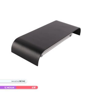 ACK 6W 6500K 9 cm X 23 cm LED Duvar Armatürü Siyah AH07-03231