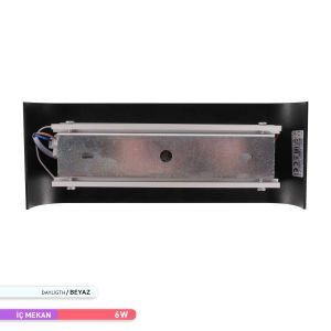 ACK 6W 6500K 9 cm X 23 cm LED Duvar Armatürü Siyah AH07-03231