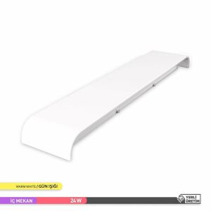 ACK 18W 3000K 9 cm X 50 cm LED Duvar Armatürü Beyaz AH07-03700