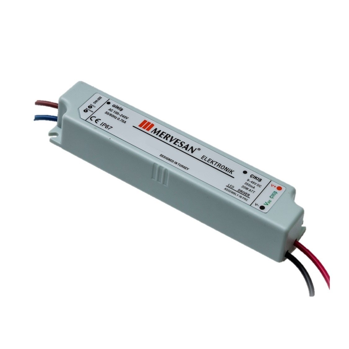 Mervesan 700mA 20W 9-30V Sabit Akım Ac/Dc Smps Led Driver MTD-20