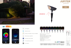 Jupiter 3000K Gün Işığı 5W LED Kazıklı Akıllı Bahçe Spot LG901