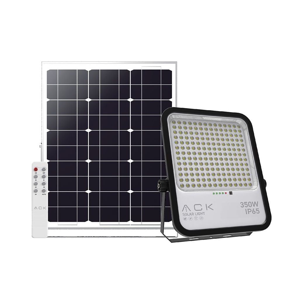 ACK Şarjlı 350W IP65 6500K Beyaz Lensli Solar Projektör AT65-19832
