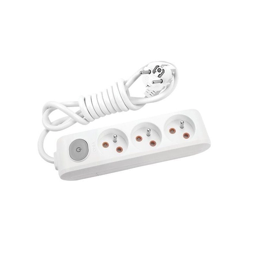 Viko Multi-Let 2 Mt. Üçlü Priz Anahtarlı Topraklı Kablolu UPS Çocuk Korumalı 90 11 93 02