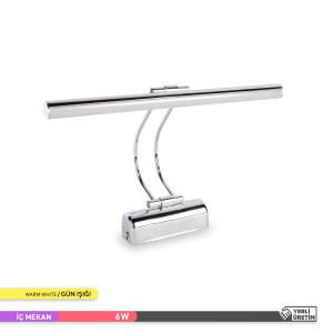 ACK 6W 3000K LED Tablo Aplik Krom AH10-00105