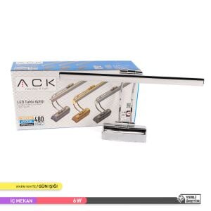 ACK 6W 3000K LED Tablo Aplik Krom AH10-00105