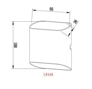Jupiter Siyah&Altın 2x3W 3000K Gün Işığı LED Aplik LW448 S&A