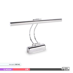 ACK 6W 6500K LED Tablo Aplik Krom AH10-00135