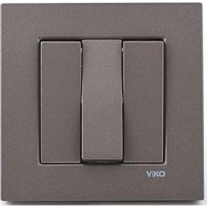Viko Artline Novella Üçlü Anahtar ( Çerçeve Hariç ) Antrasit