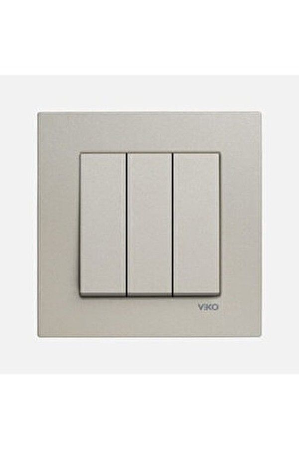 Viko Artline Novella Üçlü Anahtar ( Çerçeve Hariç ) Bronz
