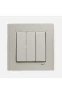 Viko Artline Novella Üçlü Anahtar ( Çerçeve Hariç ) Bronz
