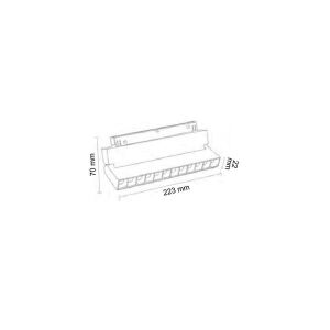 Forlife Rose Kompakt Lensli Hareketli Magnet Armatür FL-6622R 3200K Gün Işığı