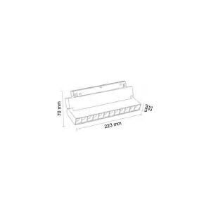 Forlife Sİlver Kompakt Lensli Hareketli Magnet Armatür FL-6622S 4000K Naturel Beyaz