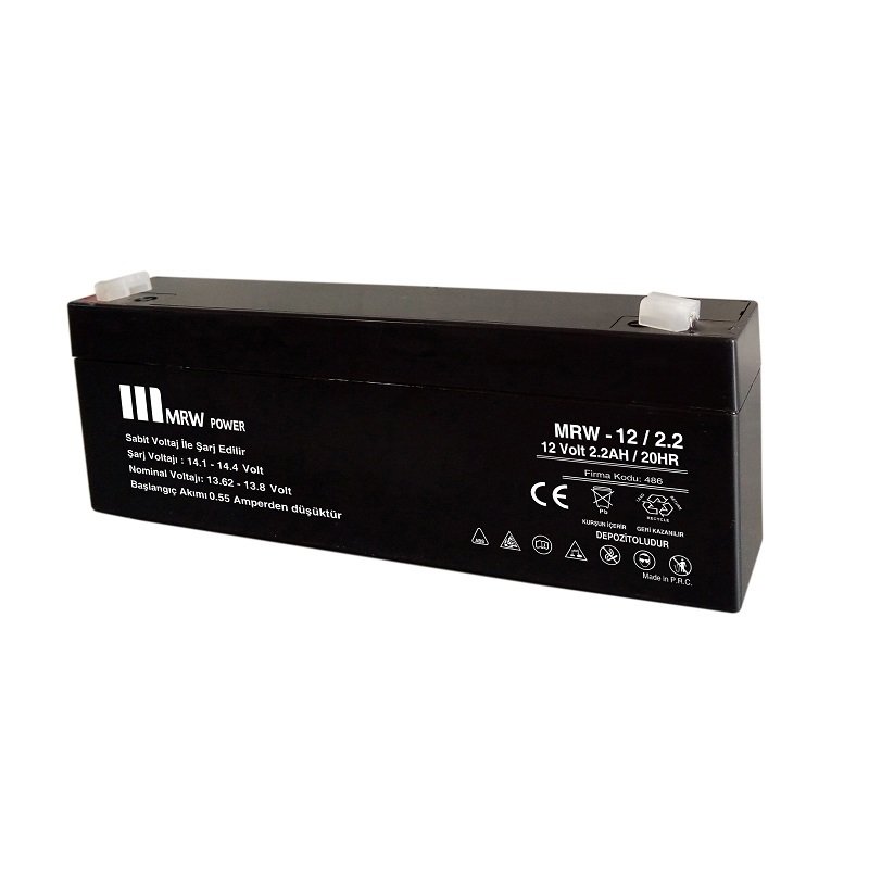 Mervesan 2.2 AH 12V Kurşun / Asit Kuru Tip Akü MRW-12/2.2