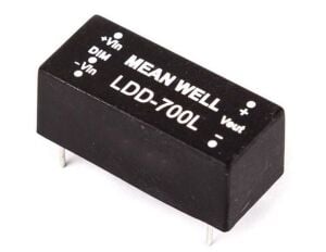 MEANWELL- LDD-700L 36W 2-32V/9-36Vdc 700mA DC-DC Sürücü  Led Sürücü - Güç kaynağı