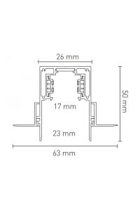 Forlife 1 Metre Trimless Magnet Armatür Rayı FL-5533