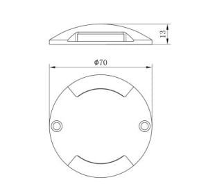 Jupiter 0,8W Silver 3000K Gün Işığı LED Deck Armatürü LG922