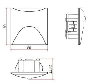 Jupiter 3w Beyaz LED 3000K Duvar Armatürü LW775 B