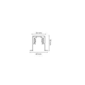 Forlife 1 Metre Sıva Altı Magnet Armatür Rayı FL-5555
