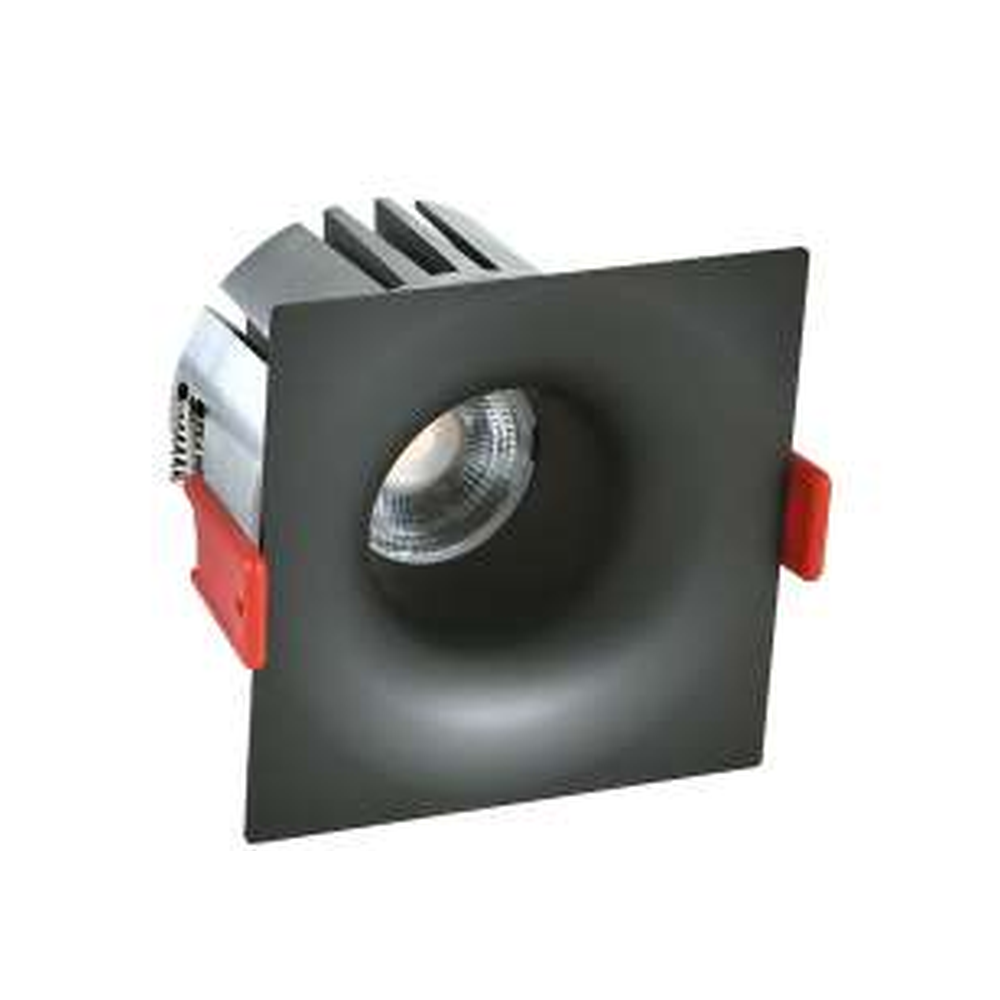 Forlife 9W Premium Seri Profesyonel LED Downlight Siyah Kare Kasa FL-2077KS-9W