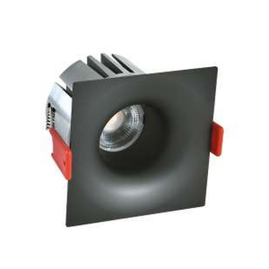 Forlife 9W Premium Seri Profesyonel LED Downlight Siyah Kare Kasa FL-2077KS-9W