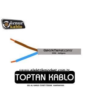 Öznur Kablo 2x6 mm NYM (Antigron)