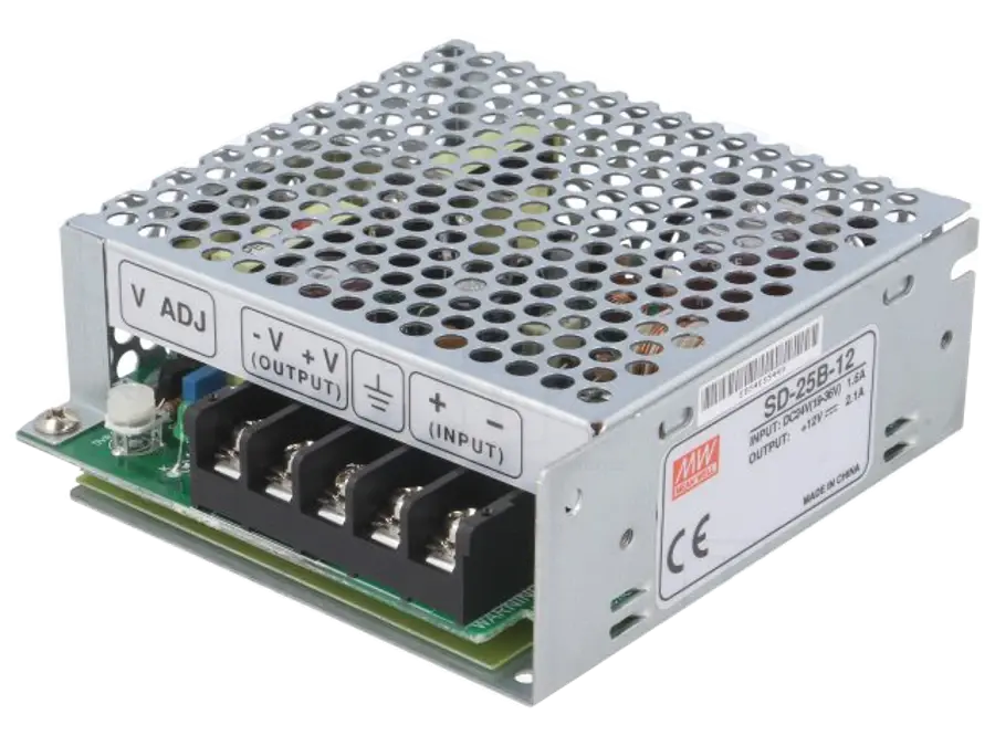 MEANWELL- SD-025B-12 	18~36Vdc>12Vdc 2.1Amp  Güç Kaynağı