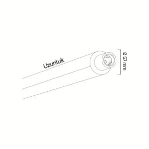 Goya 90 cm Yuvarlak Monofaze Ray GY 8063 90