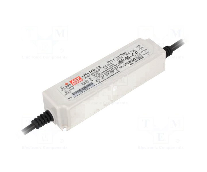 MEANWELL- LPF-16D-20  Led Sürücü - Güç kaynağı