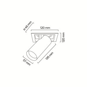 Goya 14W COB Ledli Mağaza Armatürleri Goya GY 3151