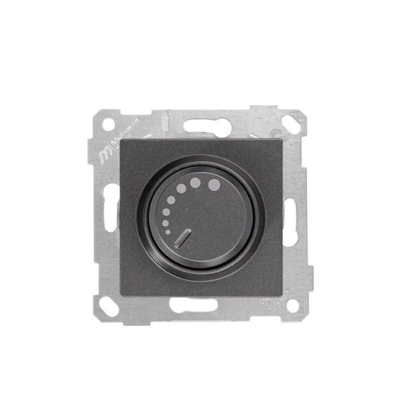 Mutlusan Mek+Tuş RL Işıklı Dimmer  1000W Rita Metalik Antrasit 2200 444 0286 (Çerçeve Hariç)