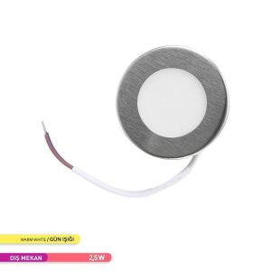 ACK 2,5W 3000K Sıva Altı LED Spot Armatür Saten AH07-01204