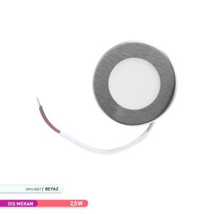 ACK 2,5W 6500K Sıva Altı LED Spot Armatür Saten AH07-01234