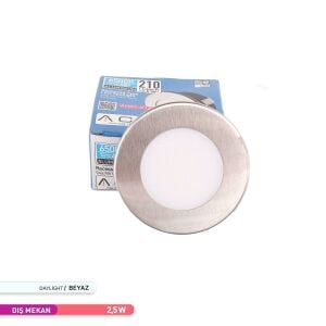 ACK 2,5W 6500K Sıva Altı LED Spot Armatür Saten AH07-01234