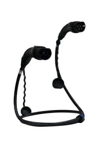 Hims 22kW Destekli Type 2 Soketli 16m Elektrikli Araç Şarj Kablosu Siyah