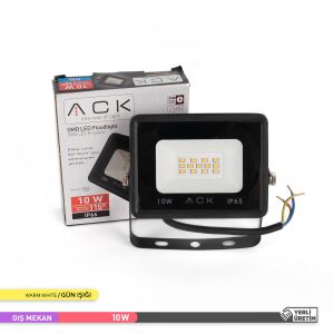 ACK 10W 3000K Gün Işığı Led Projektör AT62 01002