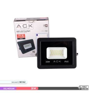 ACK 20W 6500K Beyaz Işık Led Projektör AT62 02032