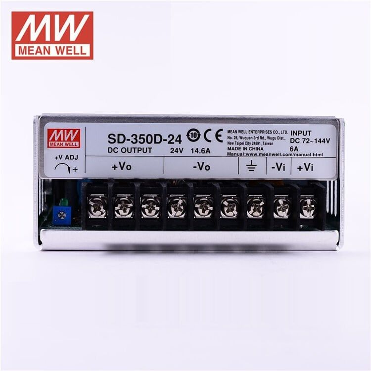 MEANWELL- SD-350D-24 	72~144Vdc>24Vdc 14.6Amp  Güç Kaynağı