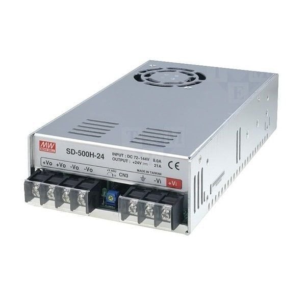 MEANWELL- SD-500H-24 72~144Vdc>24Vdc 21.0Amp  Güç Kaynağı
