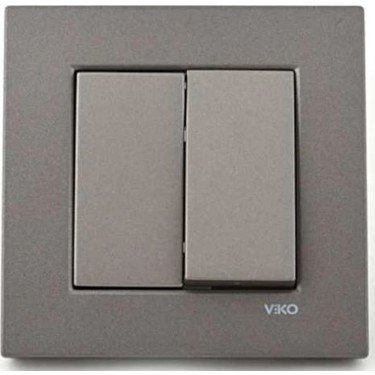 Viko Artline Novella Impulse Komütator (Çerçeve Hariç) Antrasit