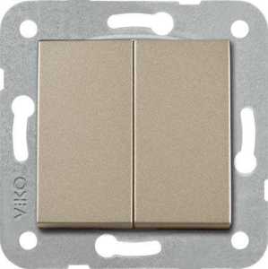 Viko Artline Novella Impulse Komütator (Çerçeve Hariç) Bronz