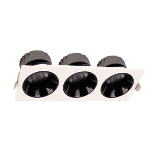 ACK 3x18w 6500K Siyah Reflektörlü BeyazÜçlü Led Spot Sıva Altı AD10-02730