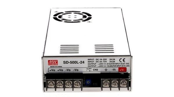 MEANWELL- SD-500L-24 	19~72Vdc>24Vdc 21.0Amp  Güç Kaynağı