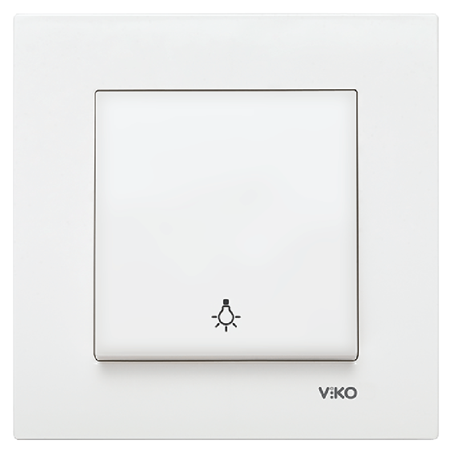 Viko Karre Light Anahtarı - Beyaz (Çerçeve Hariç) 90967003