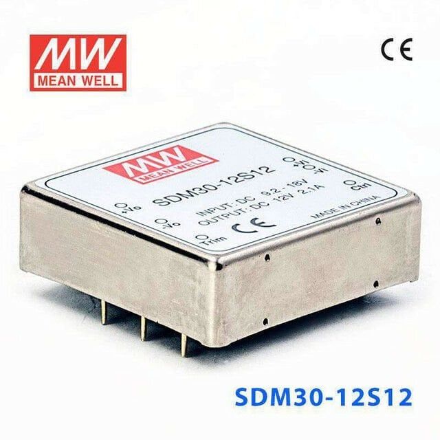 MEANWELL- SDM30-12S12 12DC 12DC 2.1Amp  Dönüştürücü