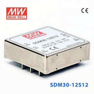 MEANWELL- SDM30-12S12 12DC 12DC 2.1Amp  Dönüştürücü