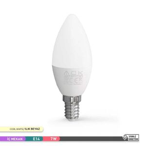 ACK 7W LED Mum Ampul 4000K Naturel Beyaz AA09-00711